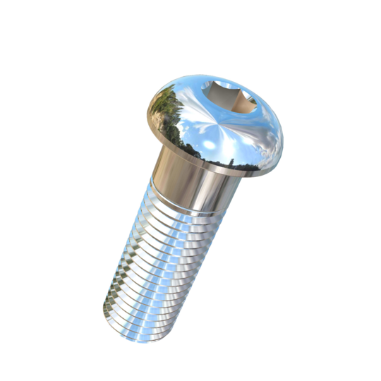 Titanium 7/8-9 X 2-3/4 UNC Button Head Socket Drive Allied Titanium Cap Screw